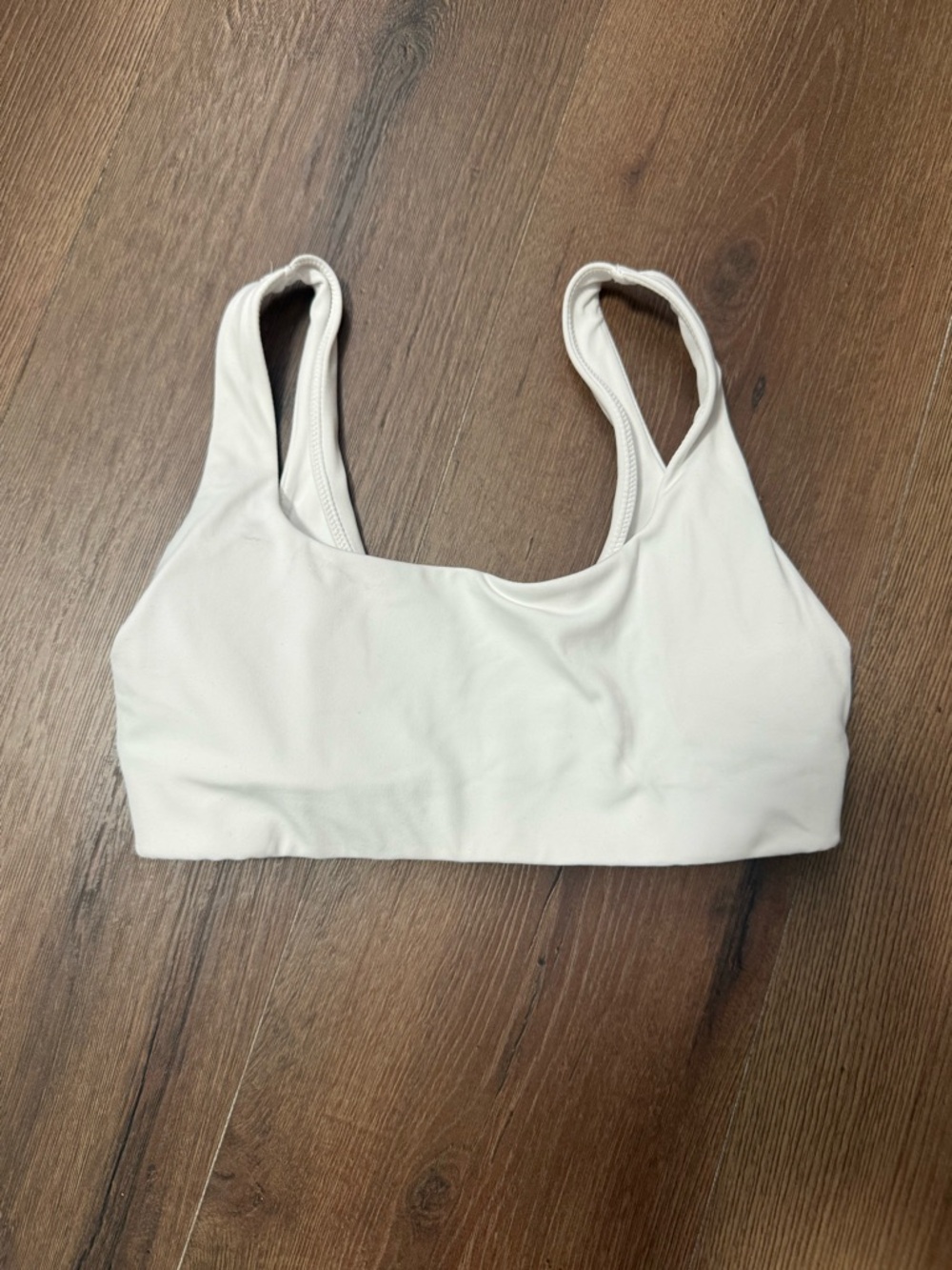 aerie White Seamless Scoop Sports Bralette